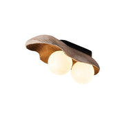 Freyza | Ivaren Wooden Glass Glass Wood Ceiling Light – Bedroom Living Room