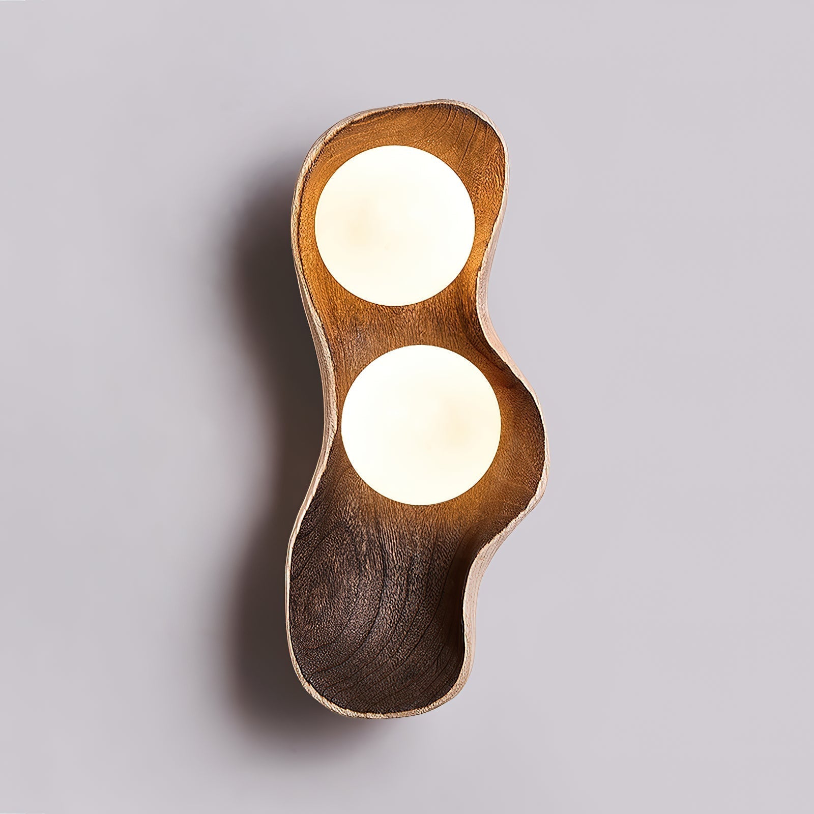 Freyza | Ivaren Wooden Glass Glass Wood Ceiling Light – Bedroom Living Room