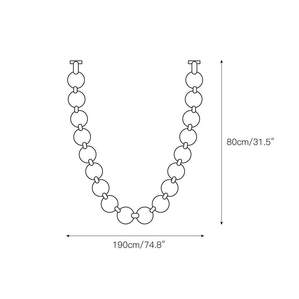 Freyza | Icarara Pearl Necklace Glass Chandelier – Dining Room Living Room