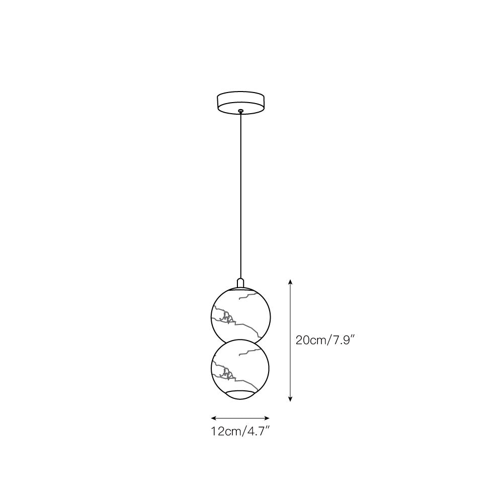 Freyza | Elore Pearl Alabaster Pendant Light – Kitchen Dining Room