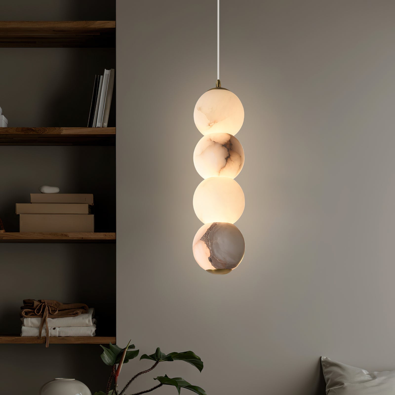 Freyza | Elore Pearl Alabaster Pendant Light – Kitchen Dining Room
