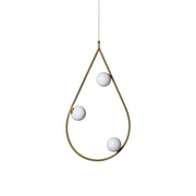 Freyza | Ertheion-Perlen-Messing-Messing-Glas-Pendelleuchte – Küche Esszimmer