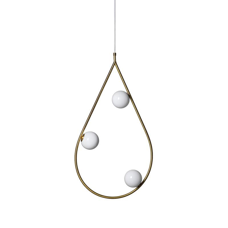 Freyza | Ertheion-Perlen-Messing-Messing-Glas-Pendelleuchte – Küche Esszimmer