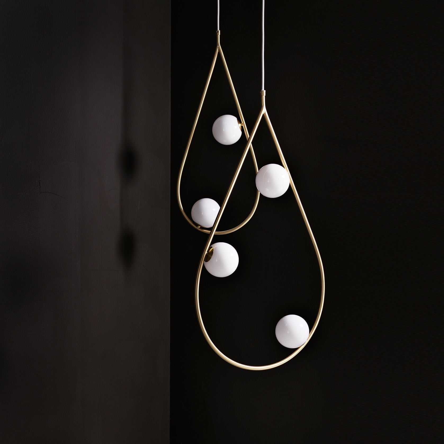 Freyza | Ertheion-Perlen-Messing-Messing-Glas-Pendelleuchte – Küche Esszimmer