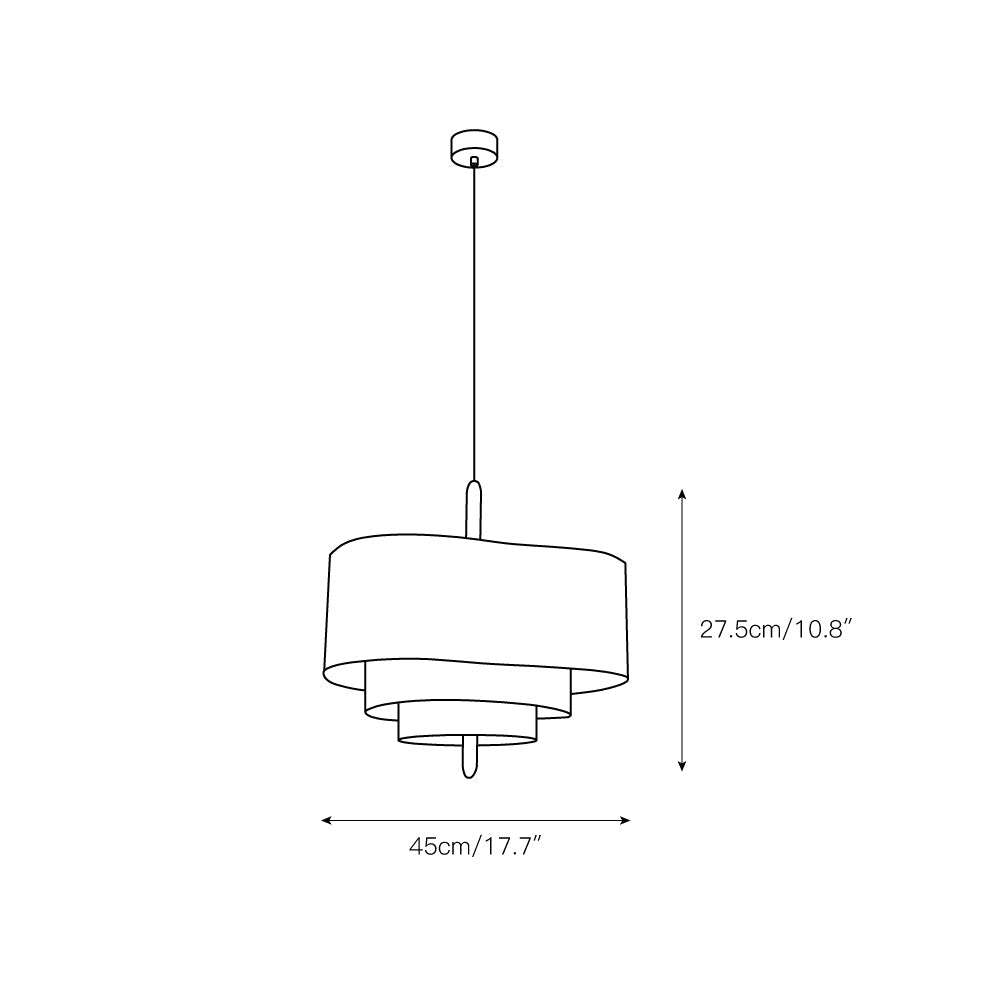 Freyza | Altheus Nordic Pebble Fabric Pendant Light – Nordic Kitchen Dining Room