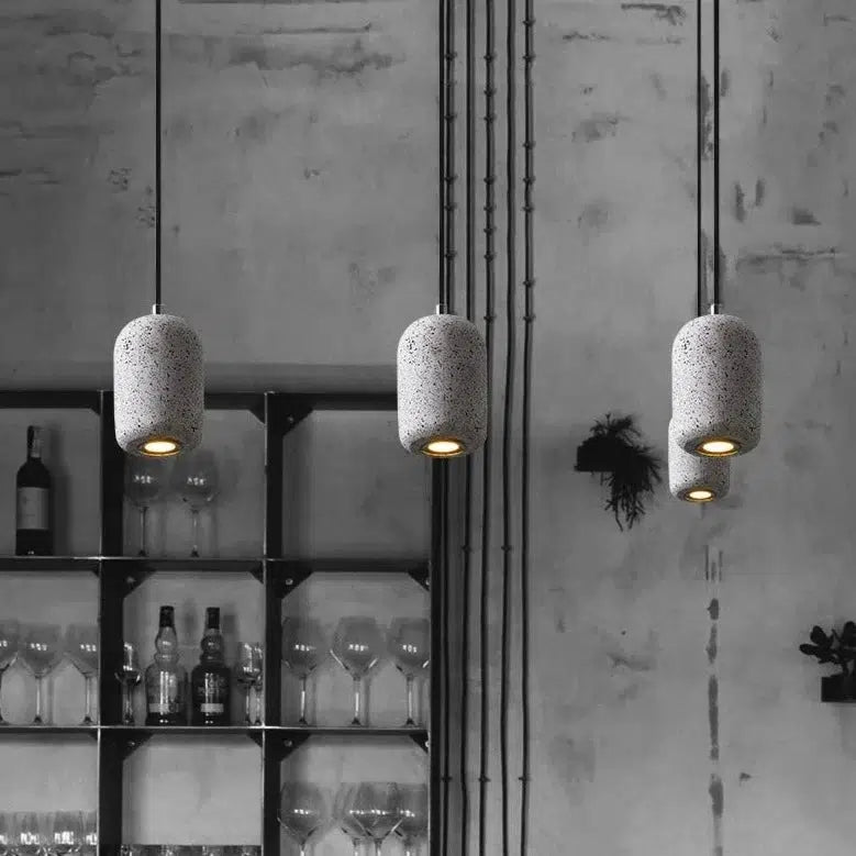 Freyza - PebbleLight | Stylish Modern Cement Pendant Lighting for Kitchen Island