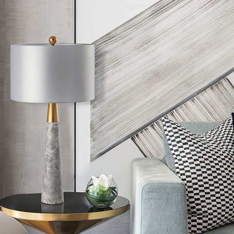 Pelane | Elegant Modern Marble Table Lamp for Bedside or Living Room 3