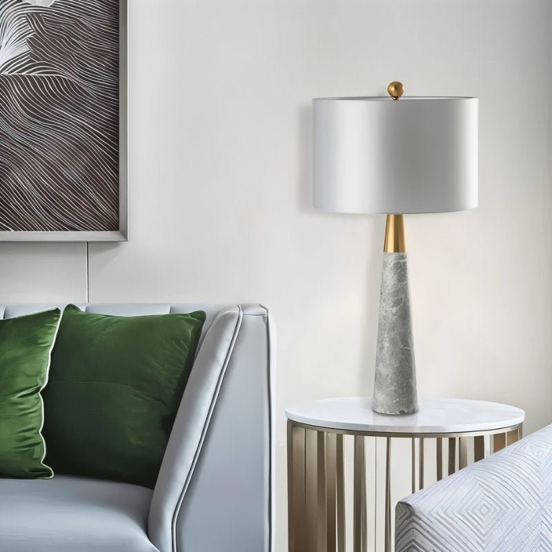 Pelane | Elegant Modern Marble Table Lamp for Bedside or Living Room 4