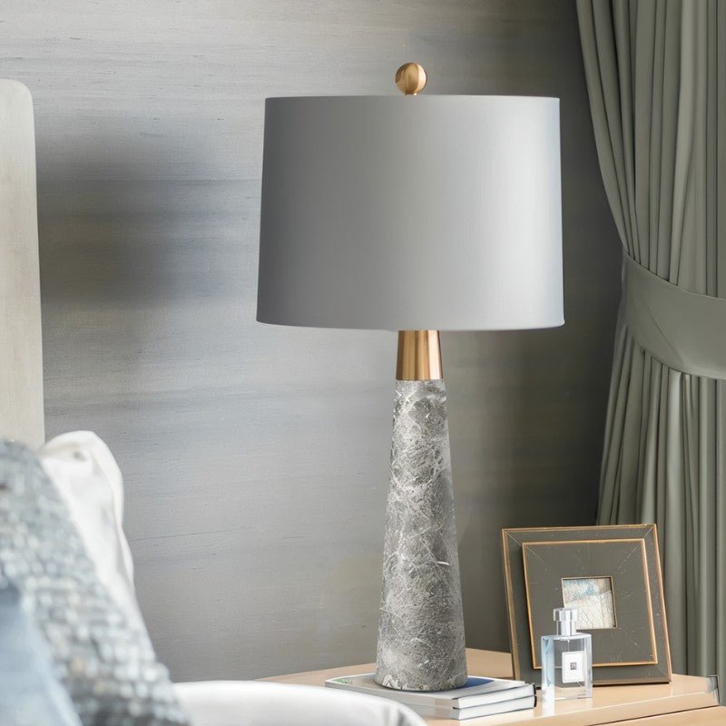 Pelane | Elegant Modern Marble Table Lamp for Bedside or Living Room 5