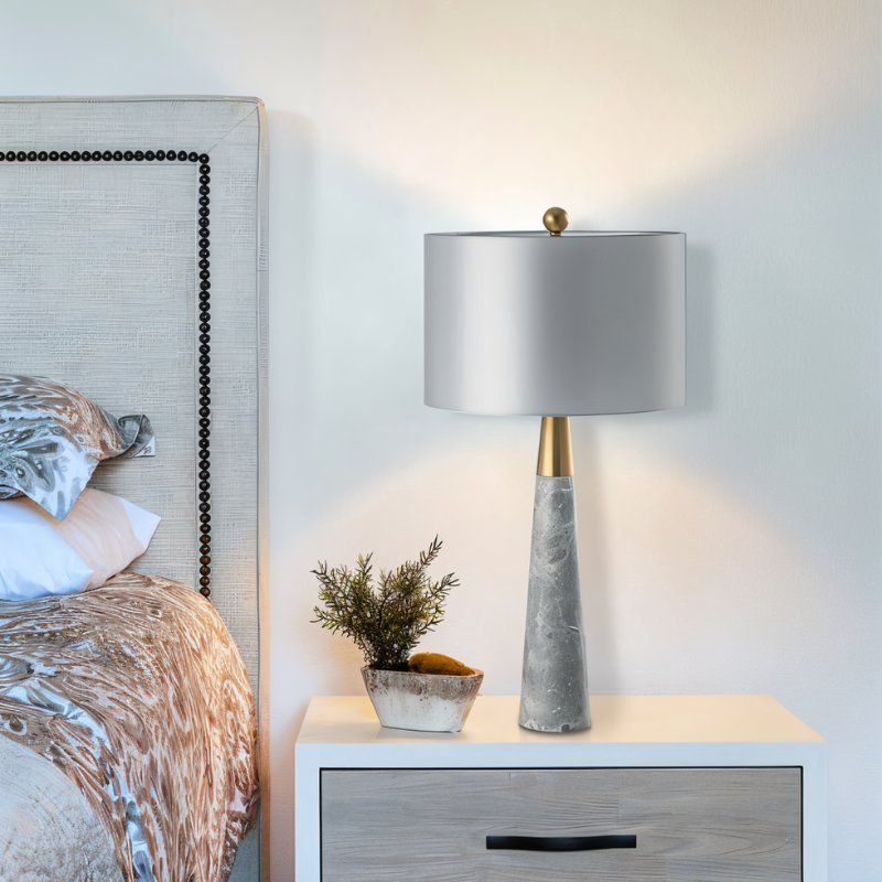 Pelane | Elegant Modern Marble Table Lamp for Bedside or Living Room 6