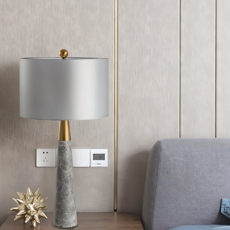 Pelane | Elegant Modern Marble Table Lamp for Bedside or Living Room 7