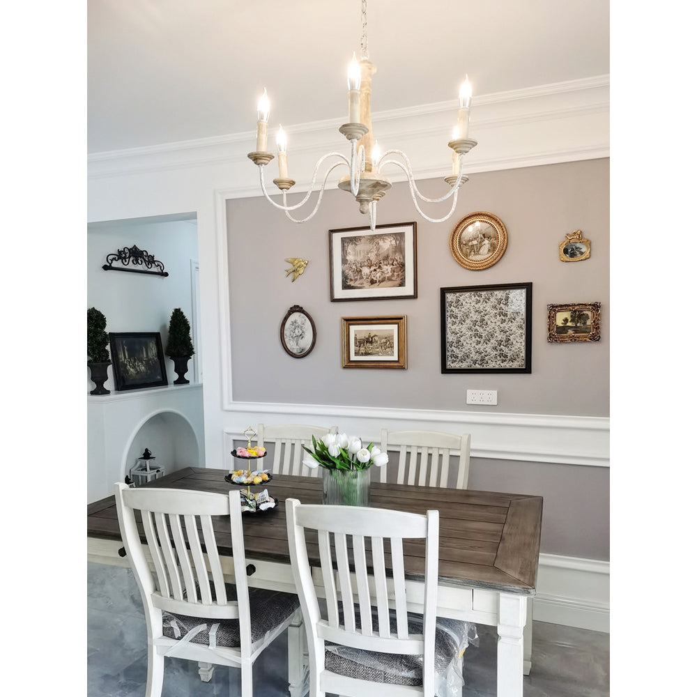 Freyza | Syshaeth Vintage Industrial Wood Chandelier – Industrial Dining Room Living Room