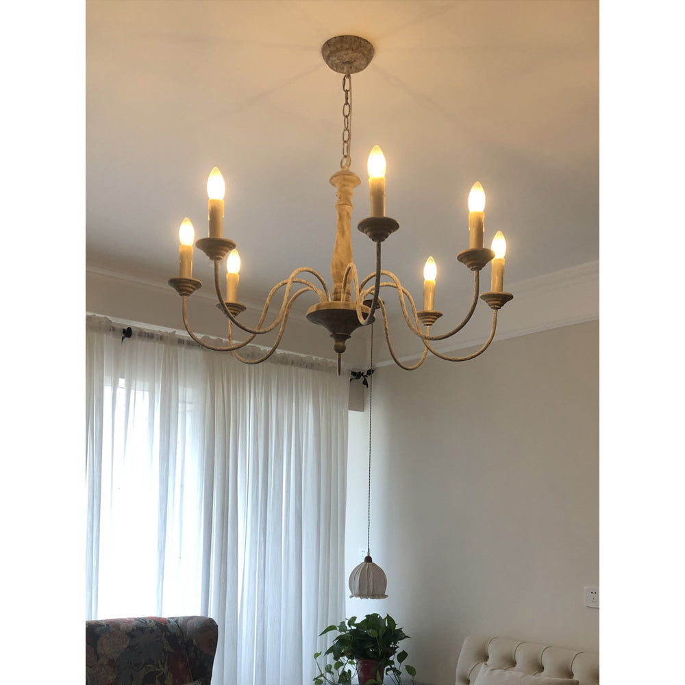 Freyza | Syshaeth Vintage Industrial Wood Chandelier – Industrial Dining Room Living Room