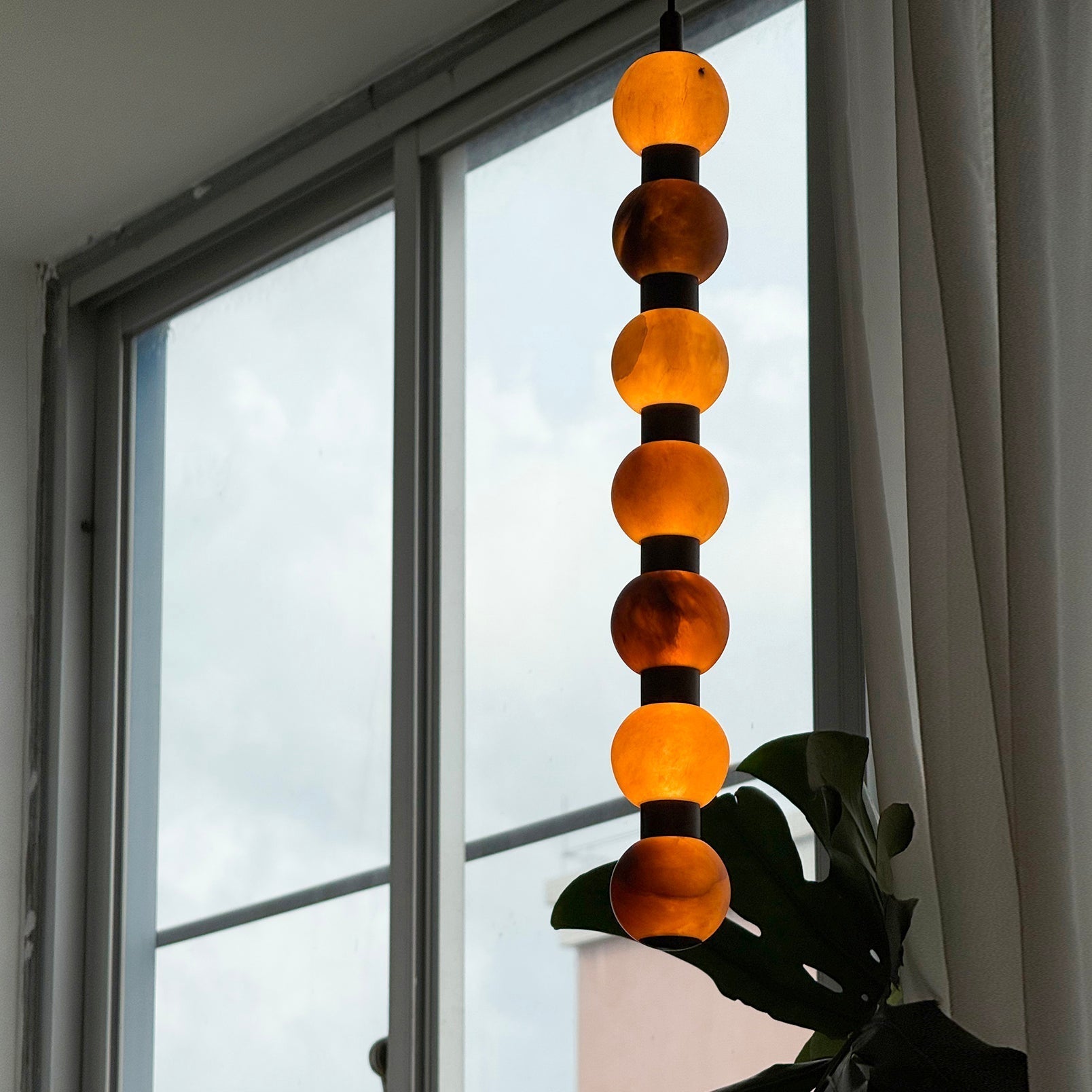 Freyza | Ulshae Kunstmarmor-Pendelleuchte – Küche, Esszimmer