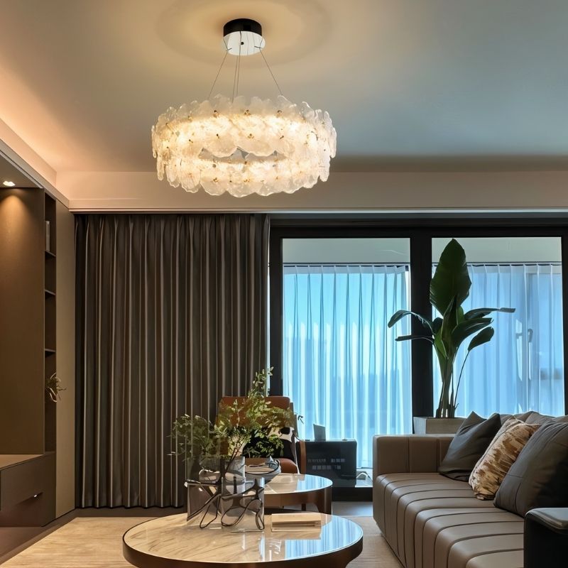 Freyza - Elegant Handcrafted Glass Chandelier for Modern Interiors