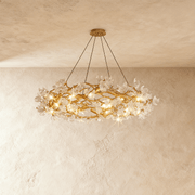 Freyza - PetalaGlow | Elegant Modern Crystal Chandelier Light for Dining Room