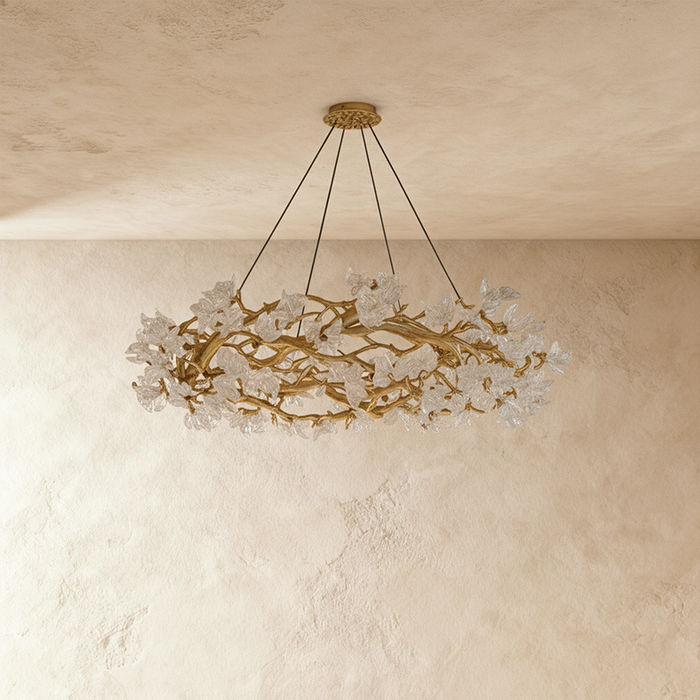 Freyza - PetalaGlow | Elegant Modern Crystal Chandelier Light for Dining Room