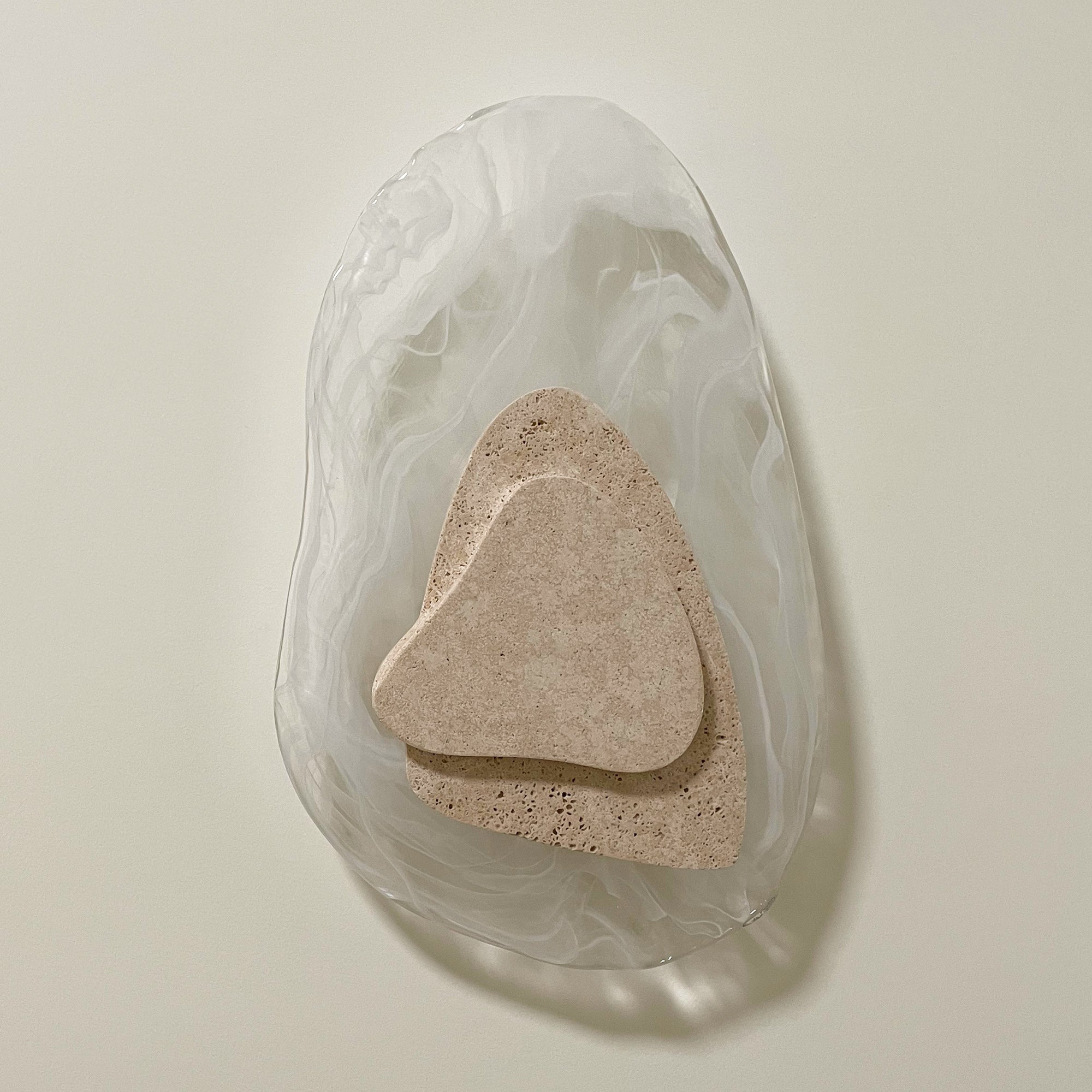 Freyza | Applique murale en verre travertin Zenorarae – Chambre, couloir
