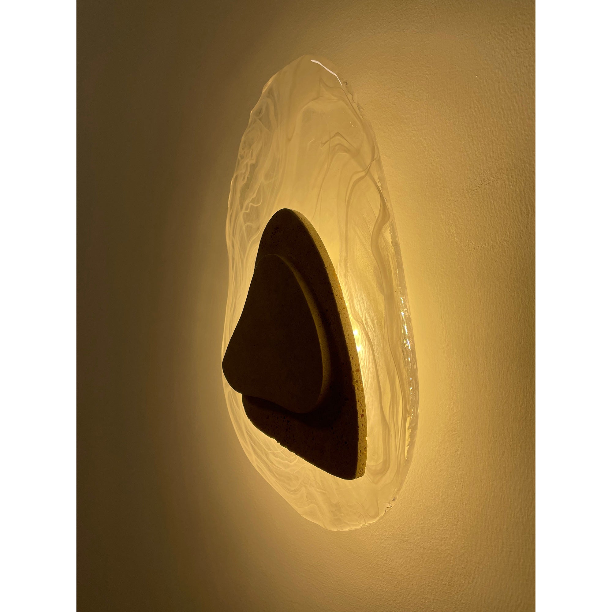 Freyza | Applique murale en verre travertin Zenorarae – Chambre, couloir