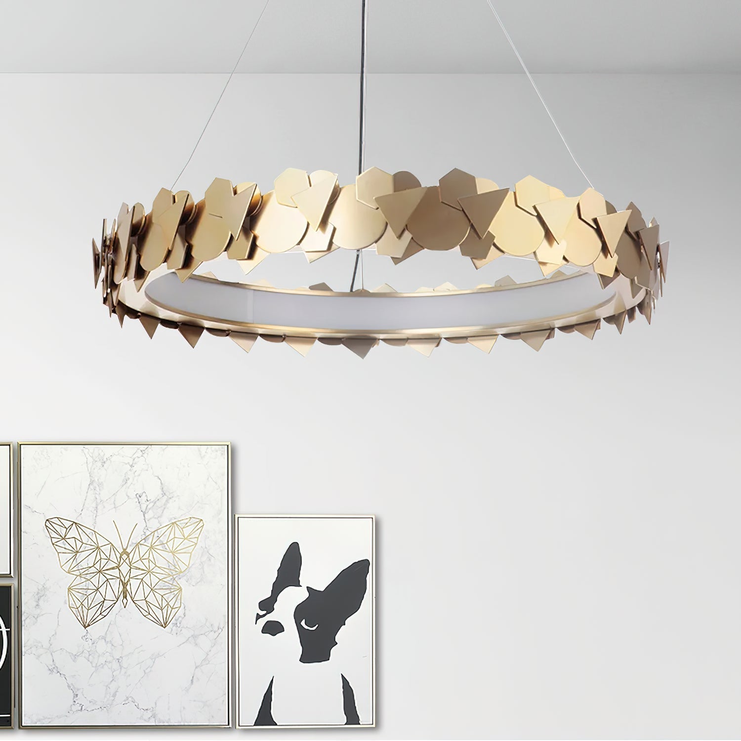 Freyza | Philomenos Halo Chandelier Chandelier – Dining Room Living Room