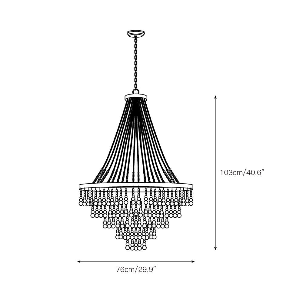 Freyza | Avrinir Postmodern Luxury Wood Chandelier – Modern Dining Room Living Room