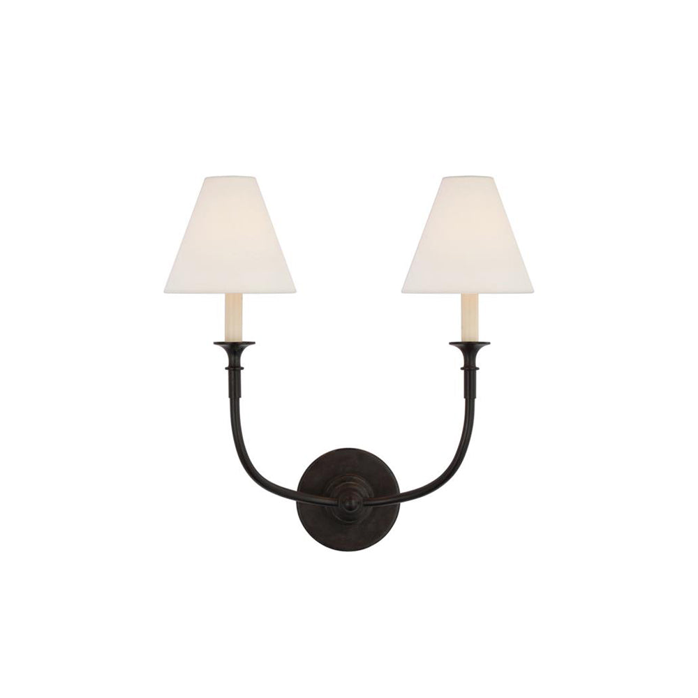 Freyza | Cygnus Traditional Black Black Fabric Wall Light – Traditional Bedroom Hallway