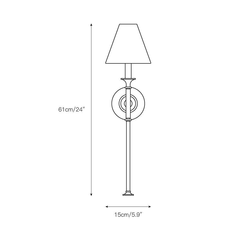 Freyza | Cygnus Traditional Black Black Fabric Wall Light – Traditional Bedroom Hallway