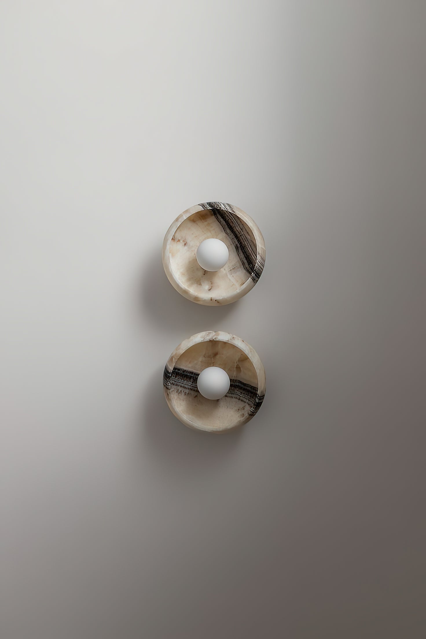 Freyza | Piedra Marble Glass Glass Marble Wall Light – Bedroom Hallway