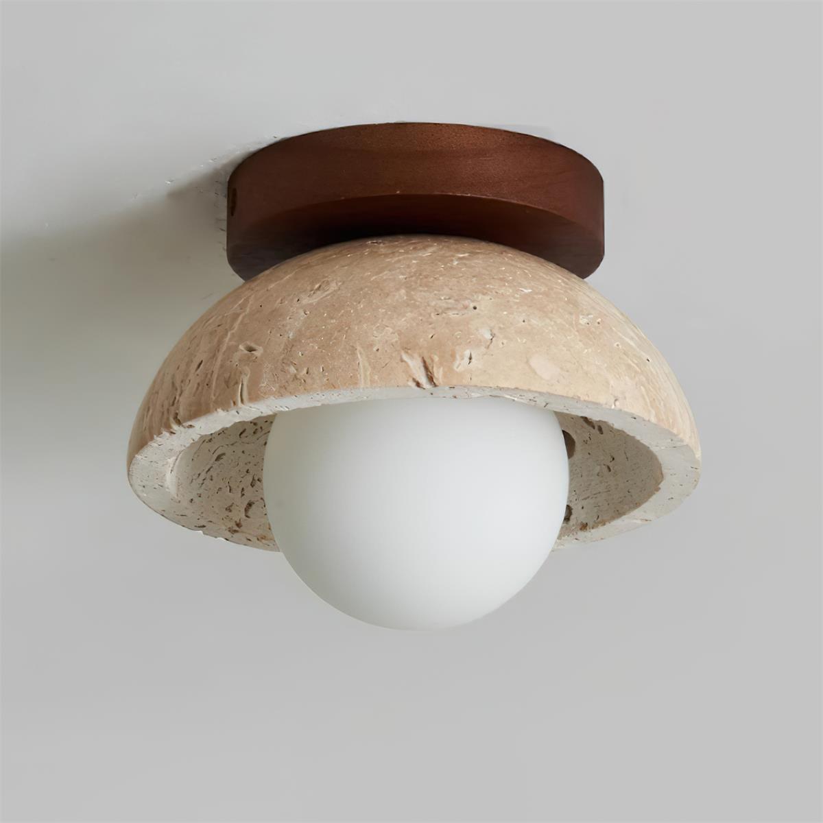 Freyza | Ritta Plafonnier minimaliste en travertin – Chambre, couloir, cuisine minimalistes