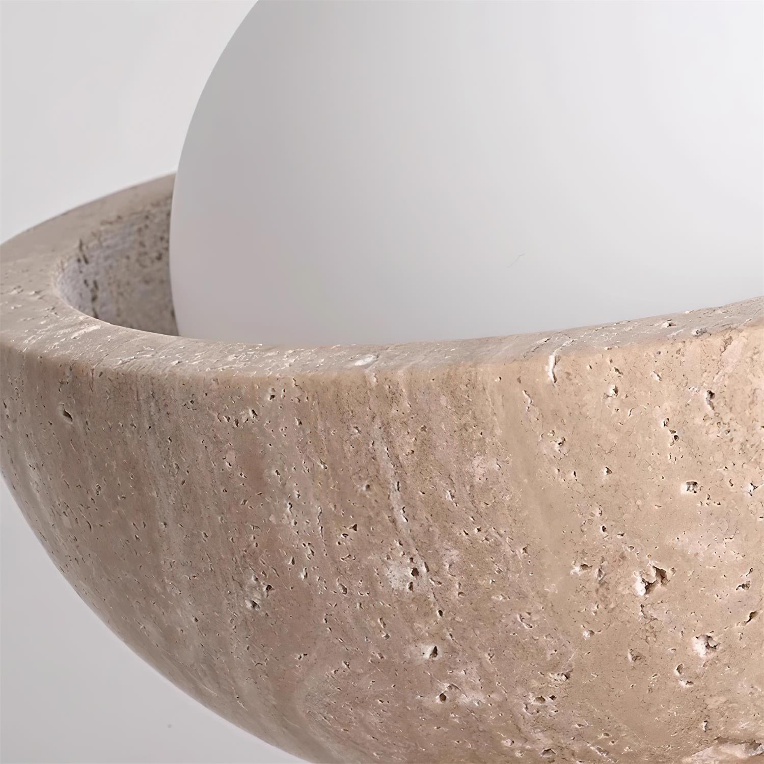 Freyza | Ritta Plafonnier minimaliste en travertin – Chambre, couloir, cuisine minimalistes