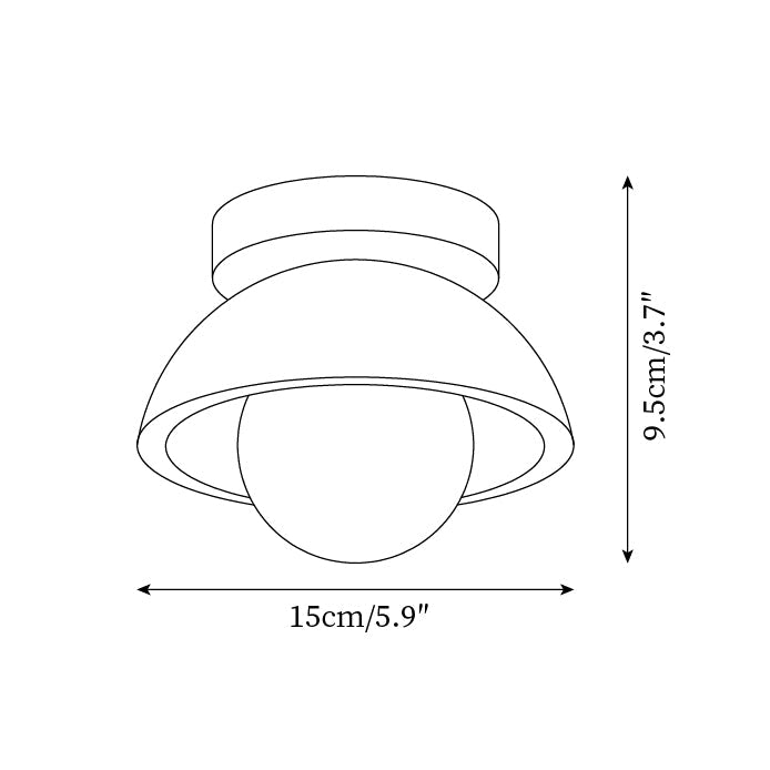 Freyza | Ritta Plafonnier minimaliste en travertin – Chambre, couloir, cuisine minimalistes
