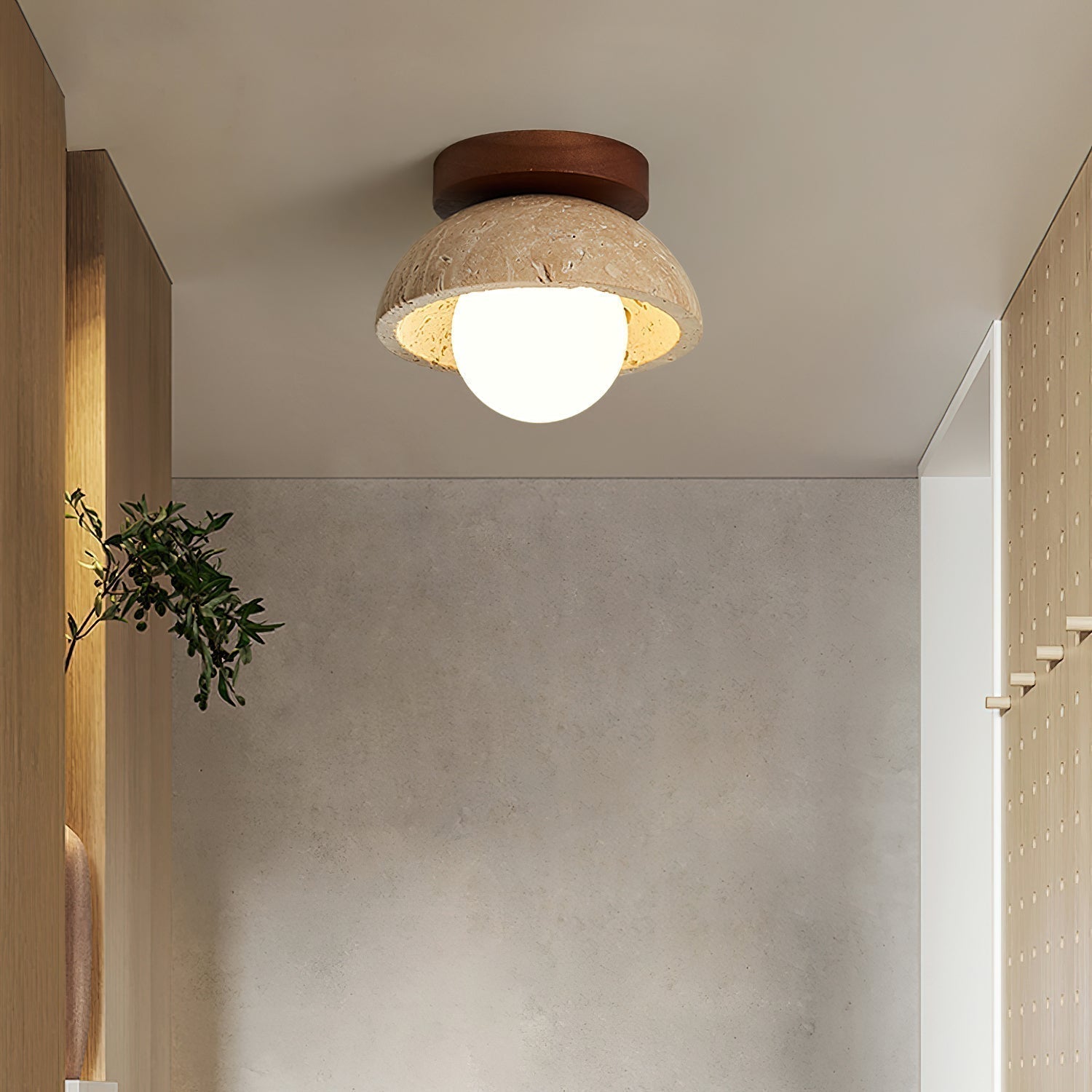 Freyza | Plafonnier semi-encastré – Chambre, couloir et cuisine minimalistes