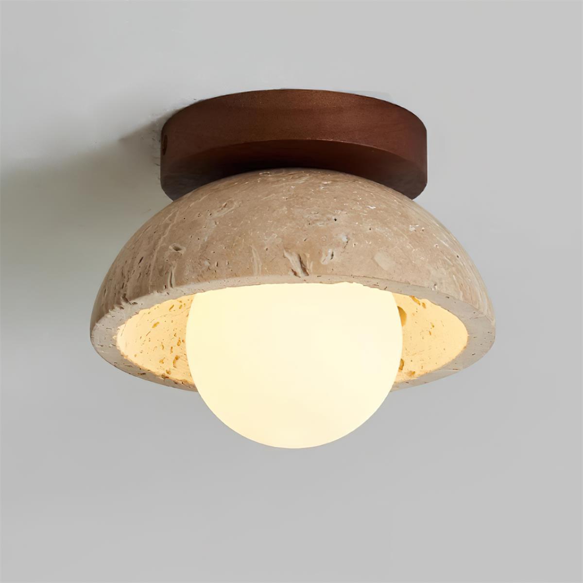 Freyza | Ritta Plafonnier minimaliste en travertin – Chambre, couloir, cuisine minimalistes