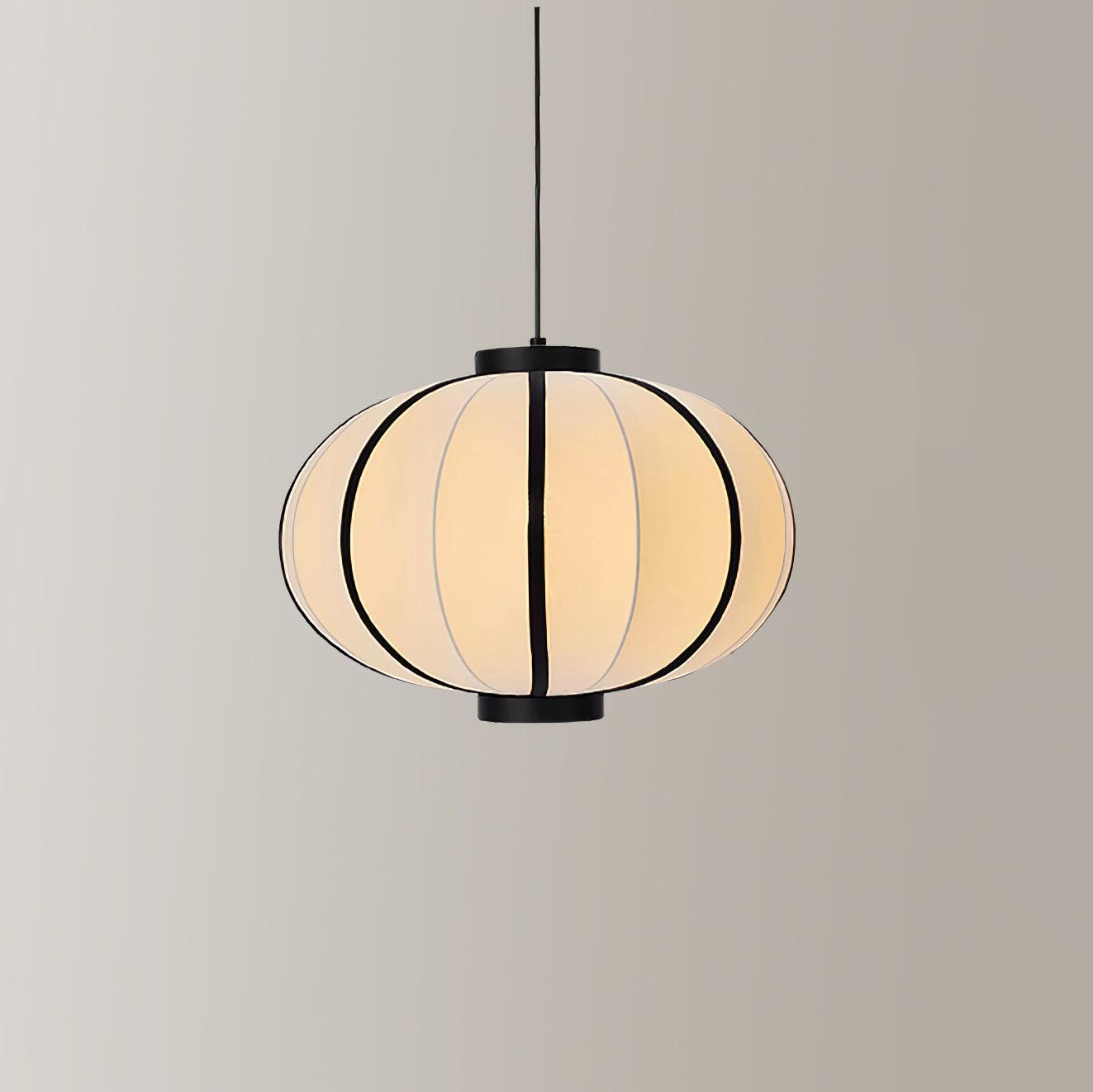 Freyza | Suspension en tissu, lanterne en tissu – Luminaire suspendu vintage pour cuisine et salle à manger