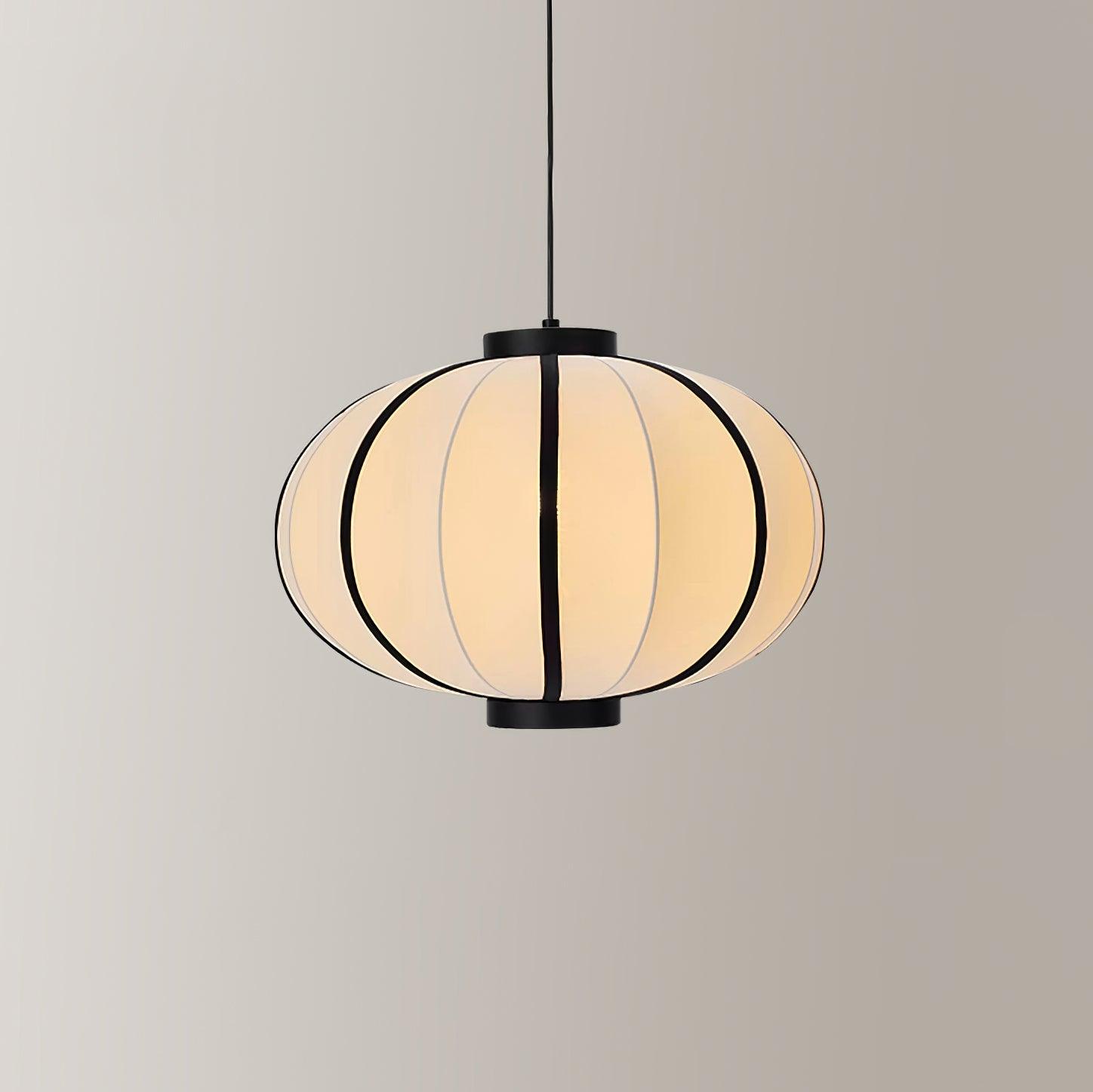 Freyza | Suspension en tissu, lanterne en tissu – Luminaire suspendu vintage pour cuisine et salle à manger