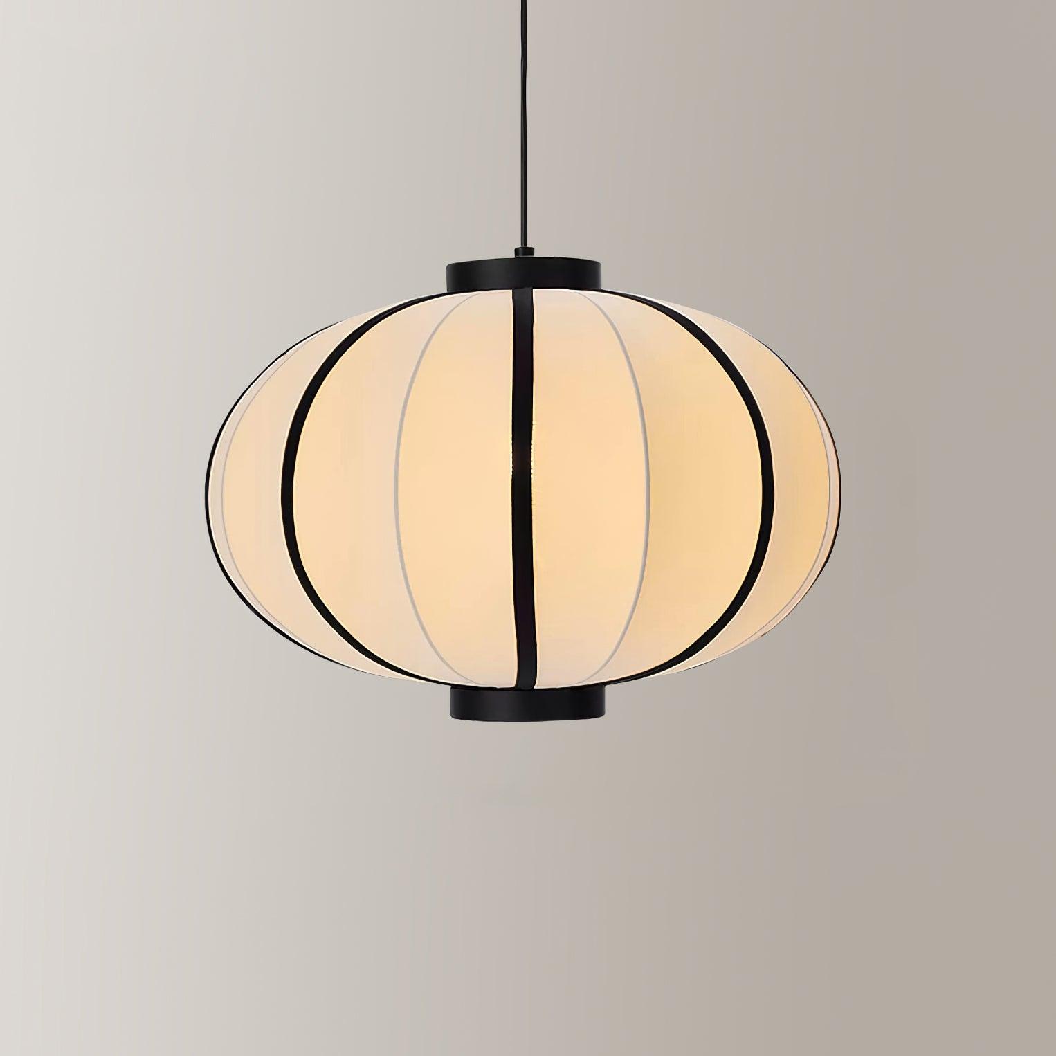 Freyza | Suspension en tissu, lanterne en tissu – Luminaire suspendu vintage pour cuisine et salle à manger