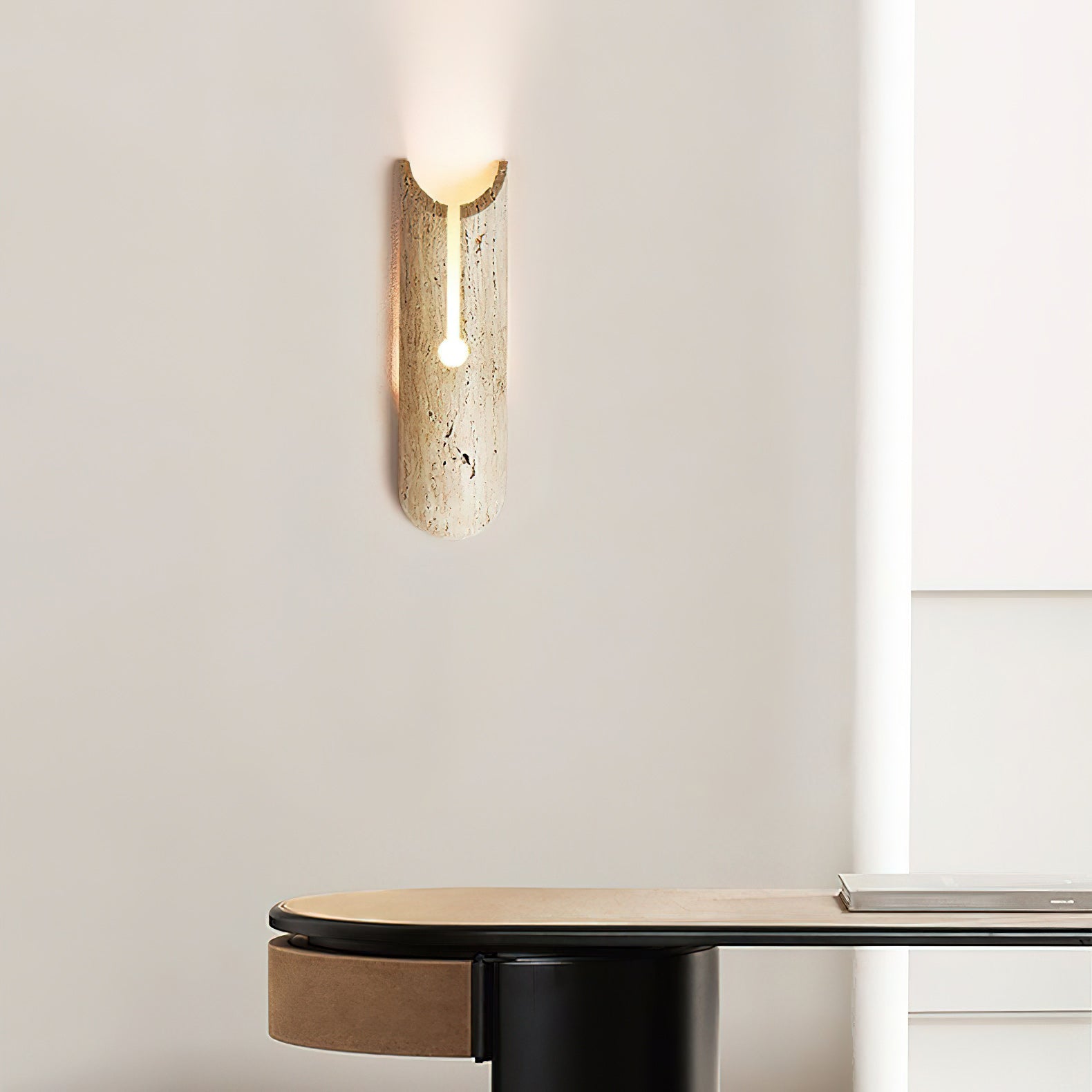 Freyza | Olnorila Travertine Wall Wall Light – Bedroom Hallway
