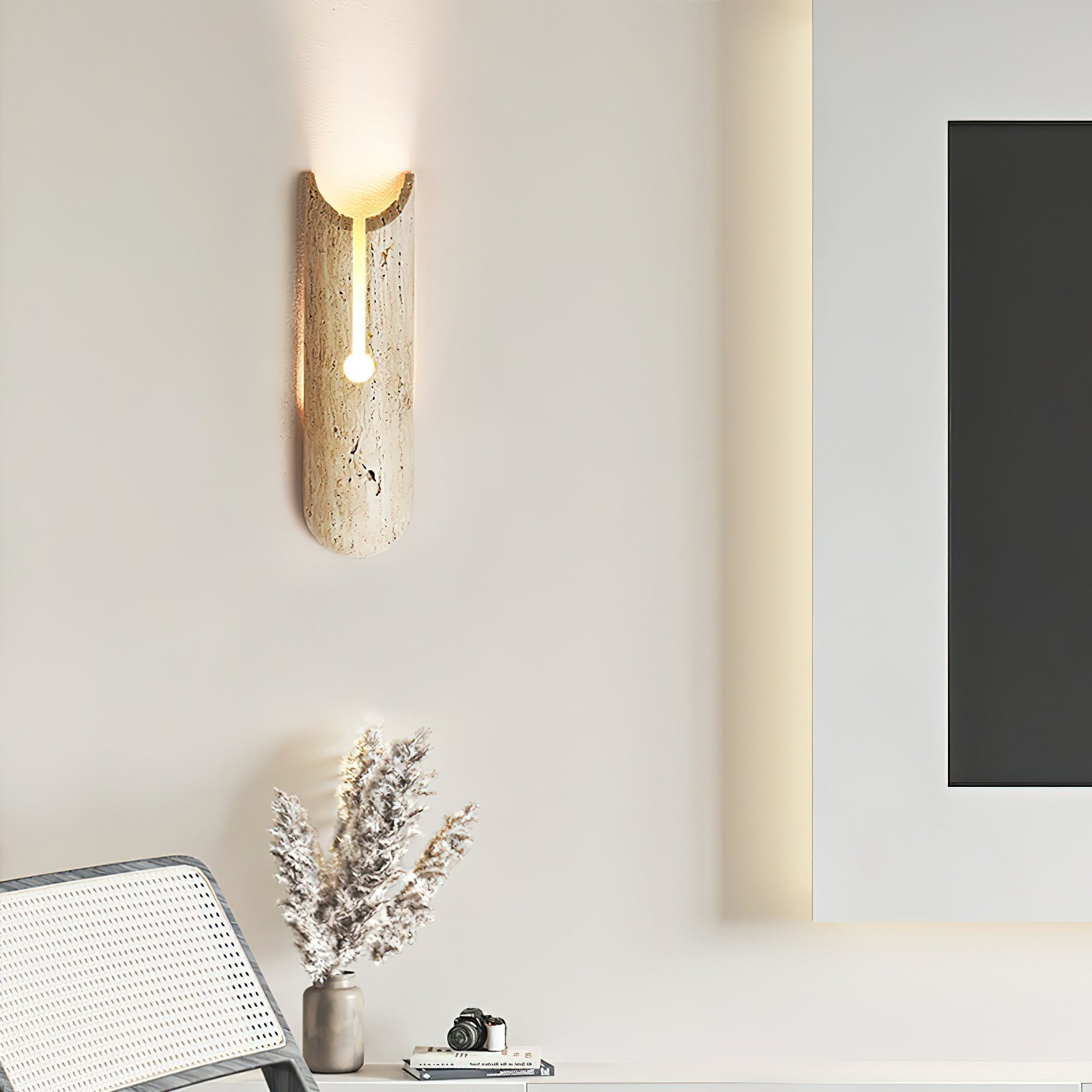 Freyza | Olnorila Travertine Wall Wall Light – Bedroom Hallway