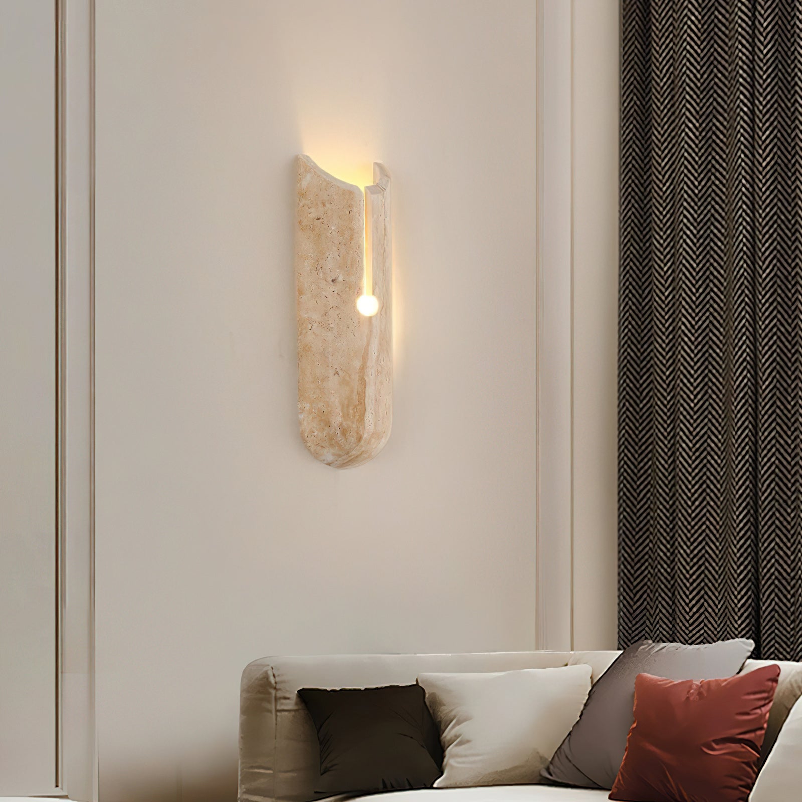 Freyza | Olnorila Travertine Wall Wall Light – Bedroom Hallway