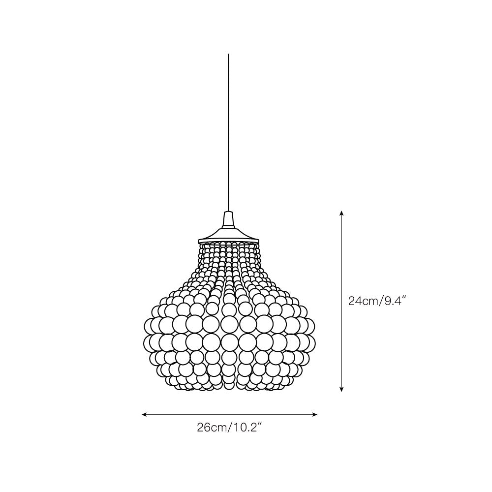 Freyza | Ilirel Beaded Pendant Pendant Light – Kitchen Dining Room