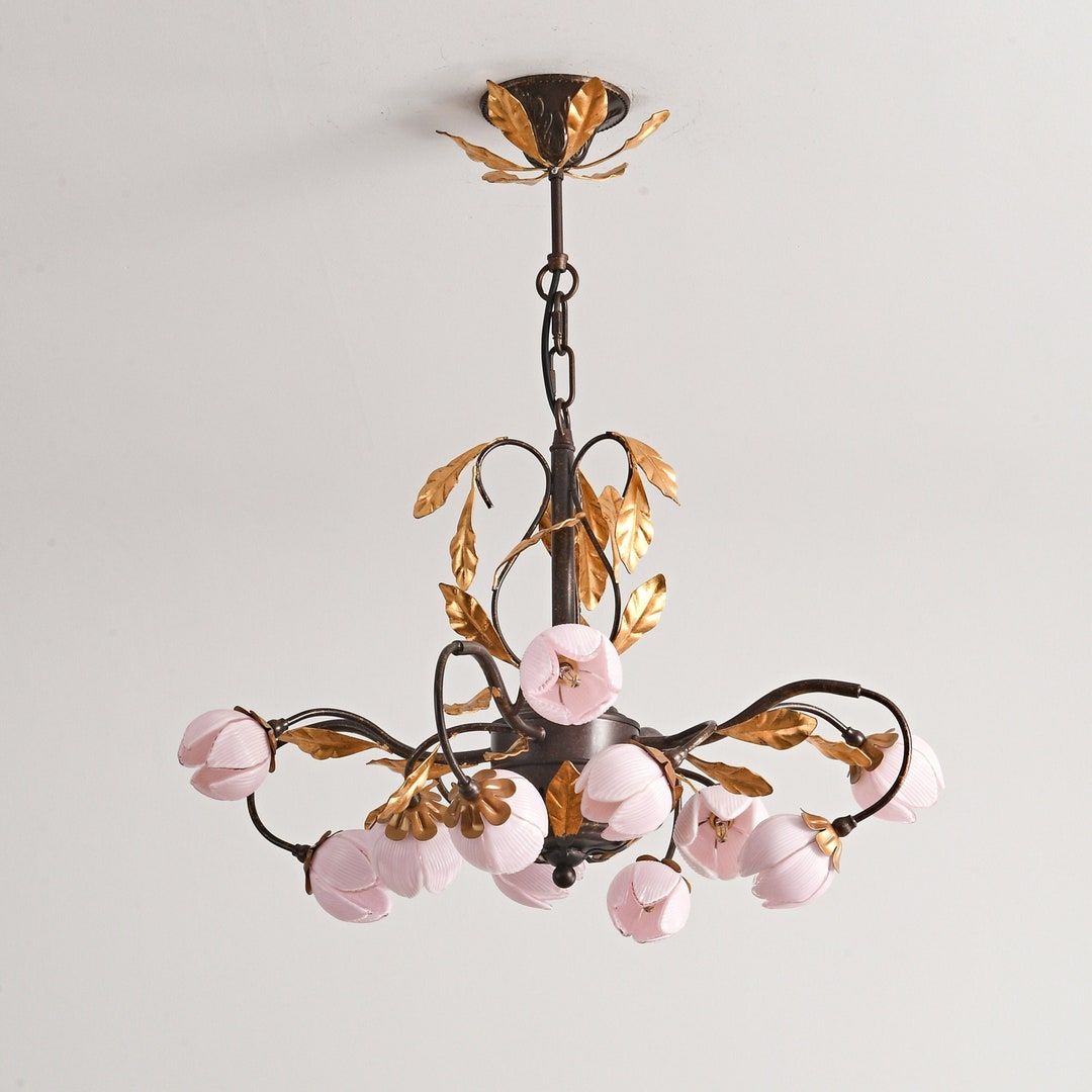 Freyza | Avelora Vintage Industrial Glass Chandelier – Industrial Dining Room Living Room