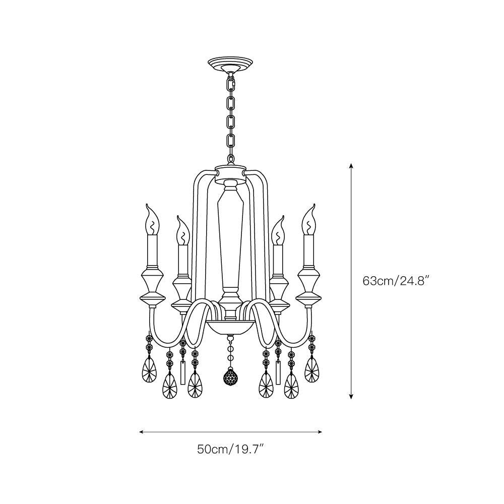 Freyza | Ercararis Vintage Industrial Brass Crystal Chandelier – Industrial Dining Room Living Room