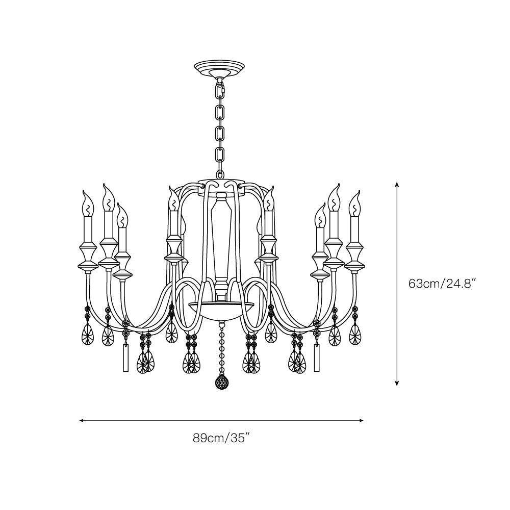 Freyza | Ercararis Vintage Industrial Brass Crystal Chandelier – Industrial Dining Room Living Room