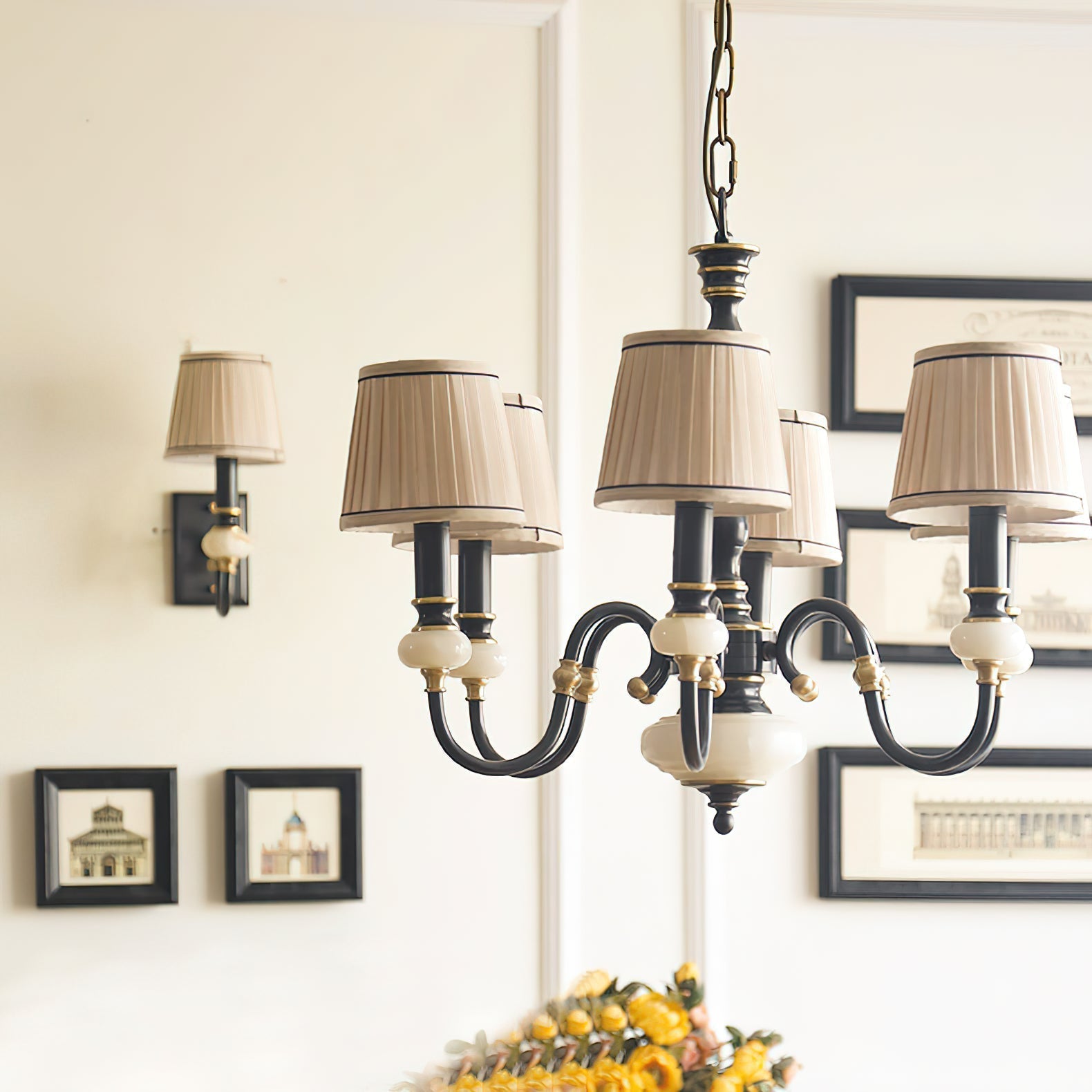 Freyza | Ivenen Postmodern Luxury Brass Chandelier – Modern Dining Room Living Room