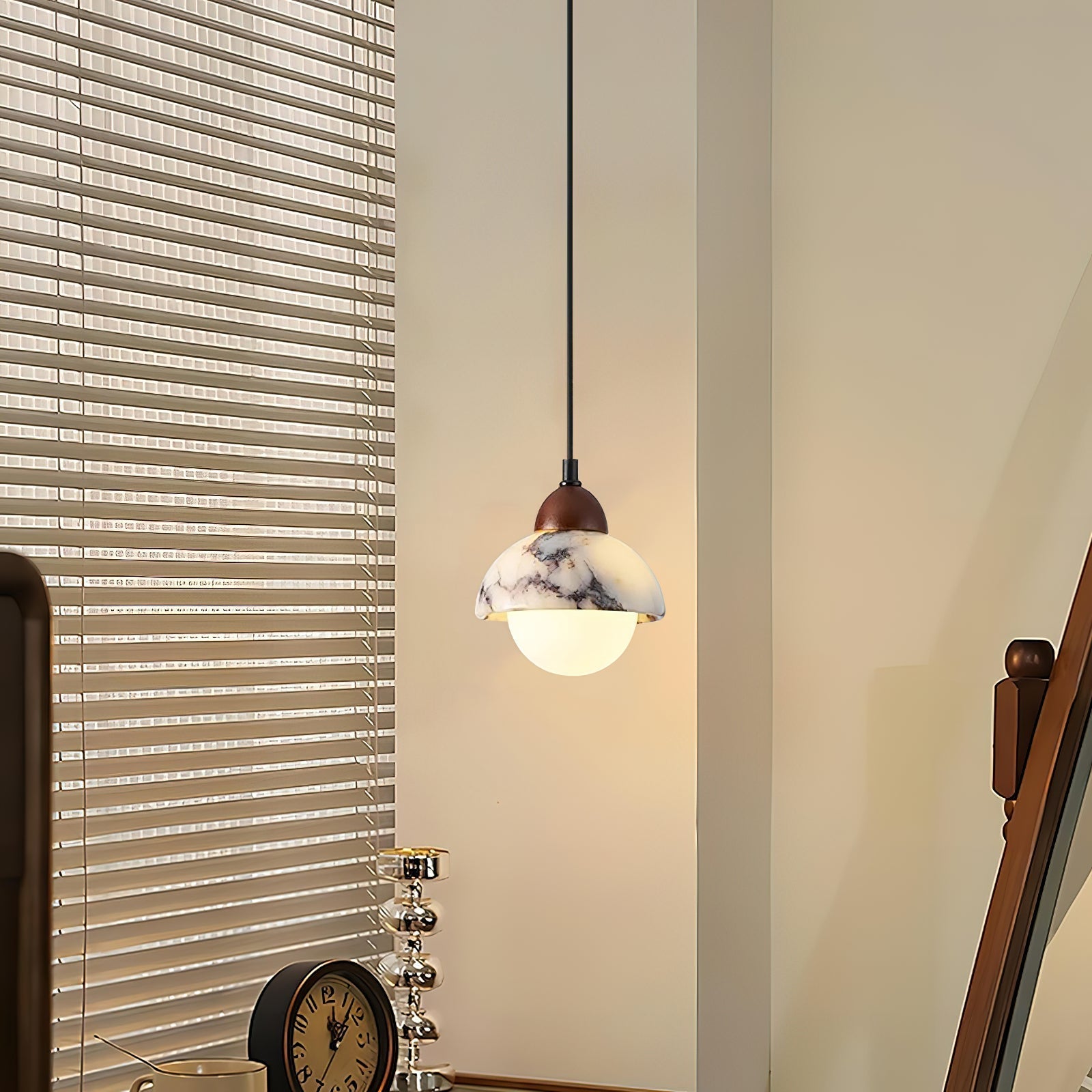 Freyza | Vilaeisra Wooden Marble Wood Marble Pendant Light – Kitchen Dining Room