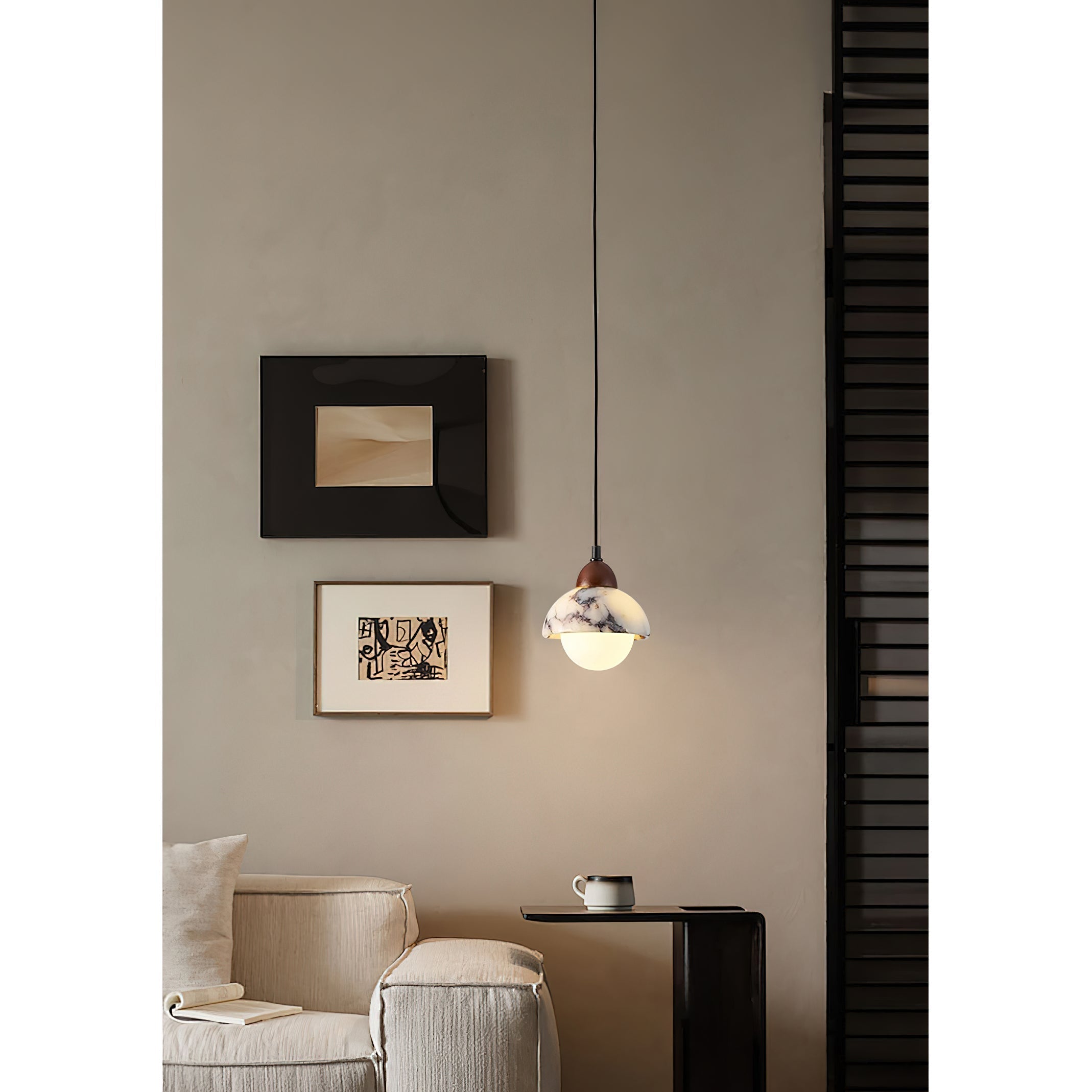 Freyza | Vilaeisra Wooden Marble Wood Marble Pendant Light – Kitchen Dining Room