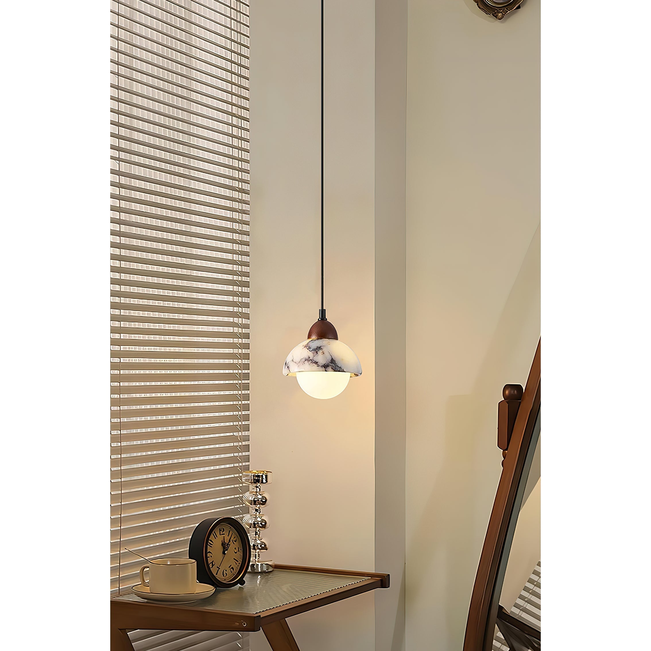 Freyza | Vilaeisra Wooden Marble Wood Marble Pendant Light – Kitchen Dining Room