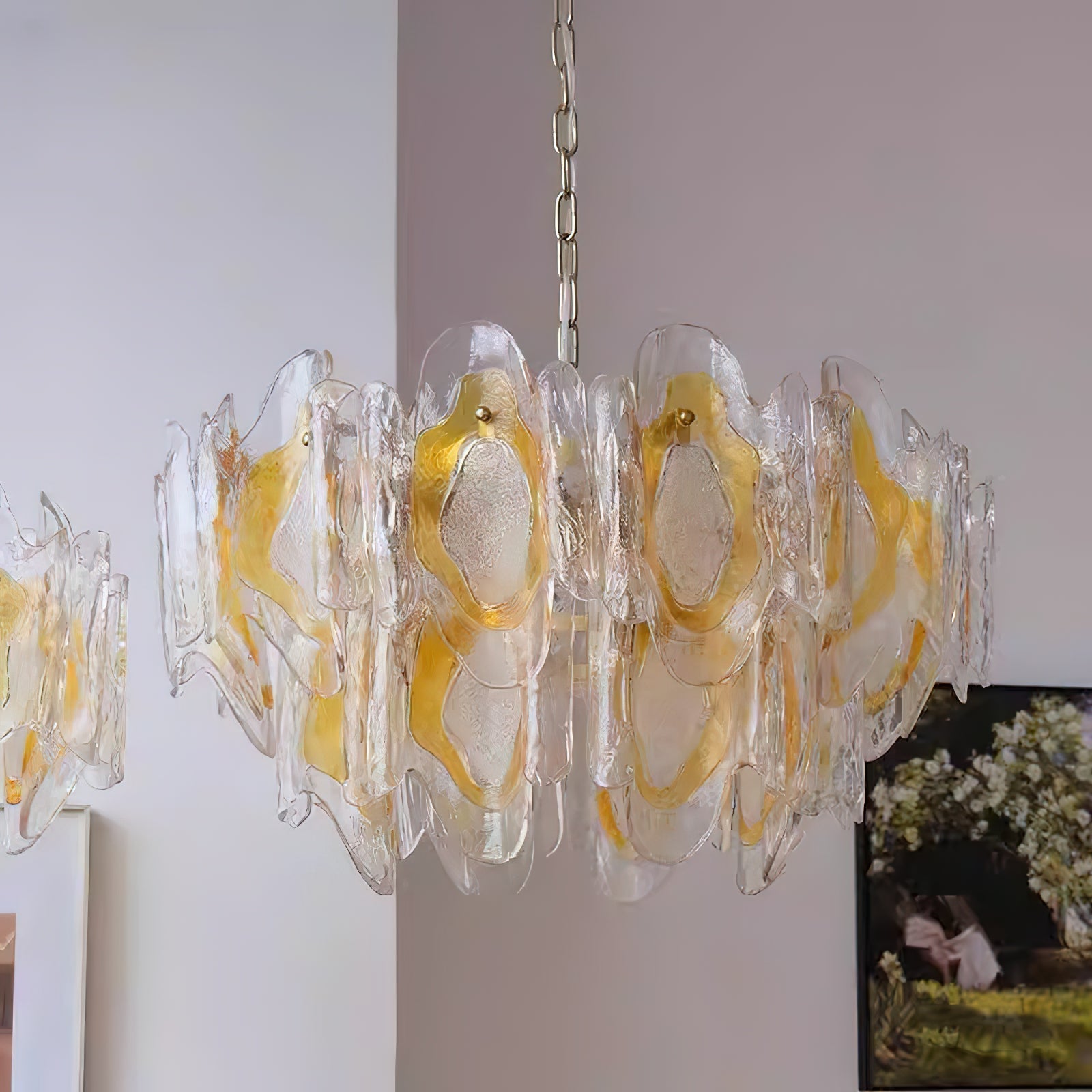 Freyza | Zecaryra Postmodern Luxury Glass Chandelier – Modern Dining Room Living Room