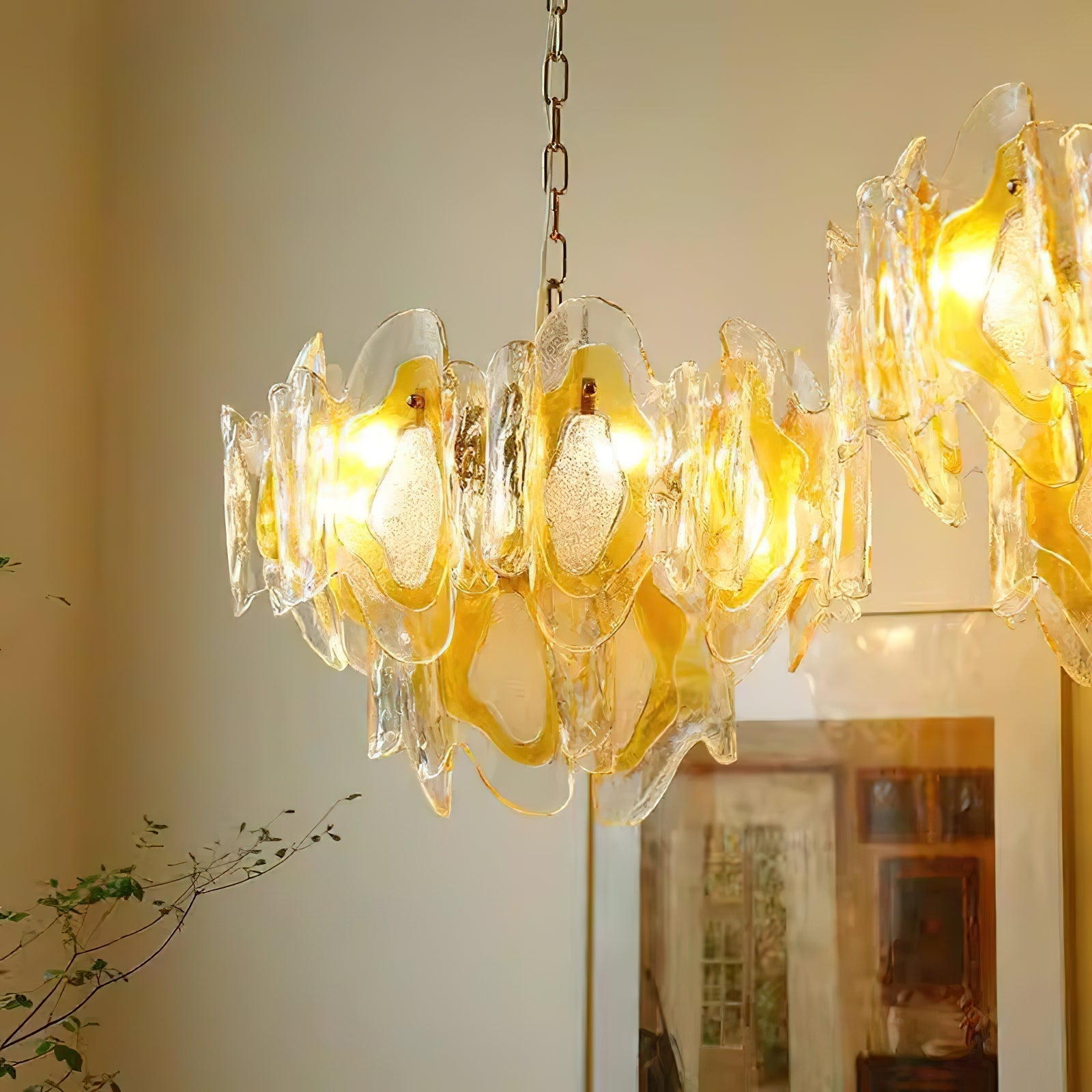 Freyza | Zecaryra Postmodern Luxury Glass Chandelier – Modern Dining Room Living Room