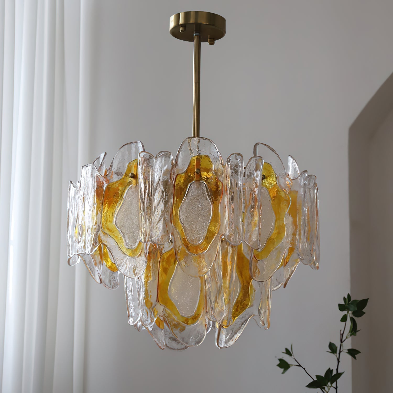 Freyza | Zecaryra Postmodern Luxury Glass Chandelier – Modern Dining Room Living Room